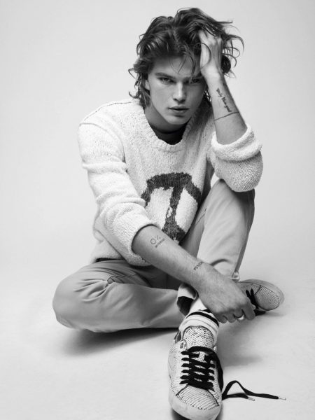 Jordan Barrett Zadig Voltaire Spring Summer 2019 Mens Campaign 008