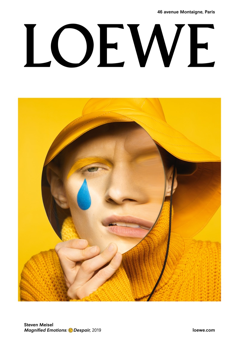 Model Julia Nobis stars in Loewe's fall-winter 2019 campaign.