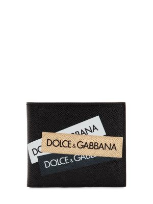 Logo Tape Leather Wallet Logo Tape Leather Wallet