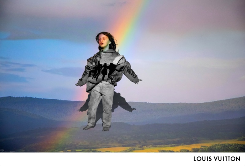 Leo James Davis appears in Louis Vuitton's spring-summer 2019 men's campaign.