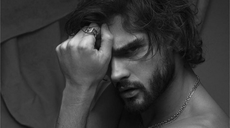 Marlon Teixeira appears in an editorial for L'Officiel Hommes Korea.