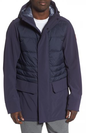 Men's Canada Goose Breton 675-Fill Power Down Coat, Size Small - Blue Men's Canada Goose Breton 675-Fill Power Down Coat, Size Small - Blue