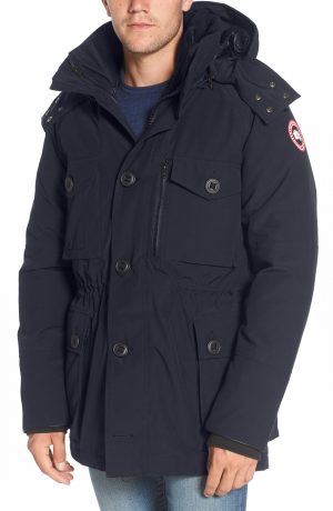 Men's Canada Goose Drummond Regular Fit 3-In-1 Parka, Size Small - Blue Men's Canada Goose Drummond Regular Fit 3-In-1 Parka, Size Small - Blue
