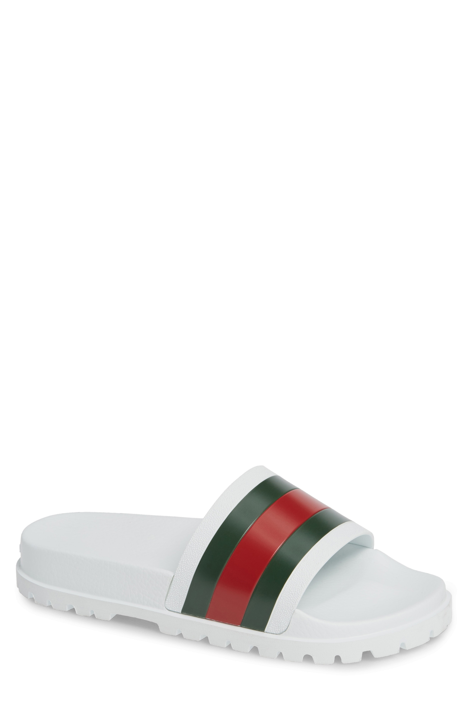 Men’s Gucci ‘Pursuit Treck’ Slide Sandal, Size 8US / 7UK – White | The ...