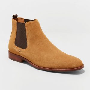Men's Paxton Suede Chelsea Boots - Goodfellow & Co Tan 10, Brown Men's Paxton Suede Chelsea Boots - Goodfellow & Co Tan 10, Brown