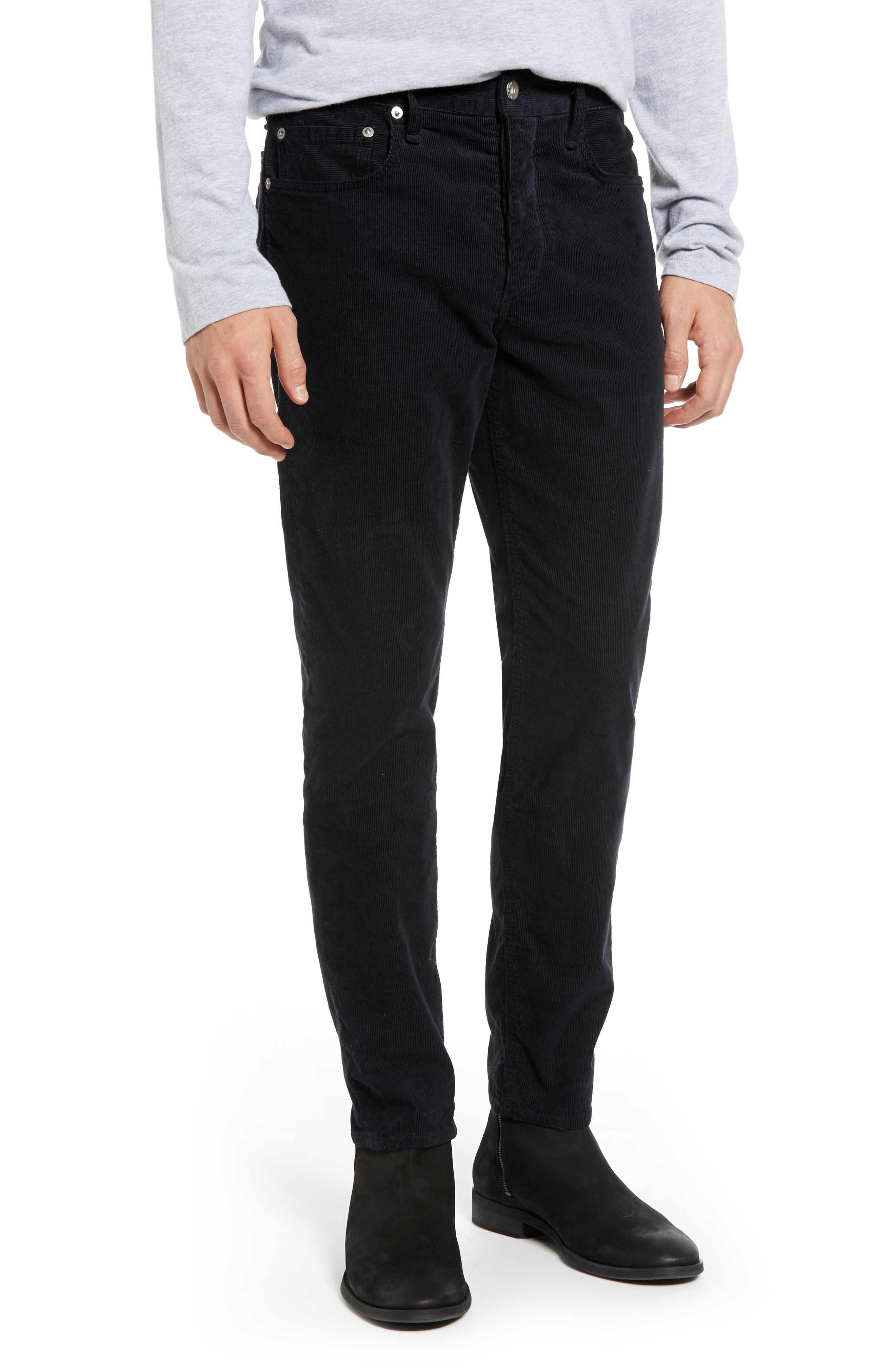 slim fit corduroy pants