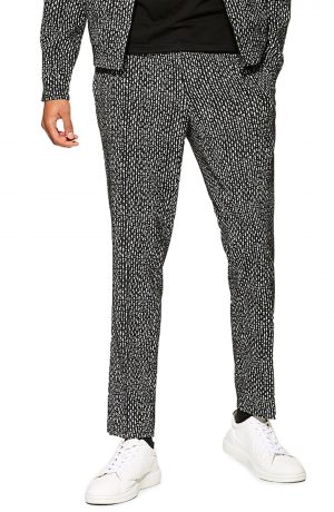 Men's Topman Skinny Fit Trousers, Size 30 x R - Black Men's Topman Skinny Fit Trousers, Size 30 x 32 - Black