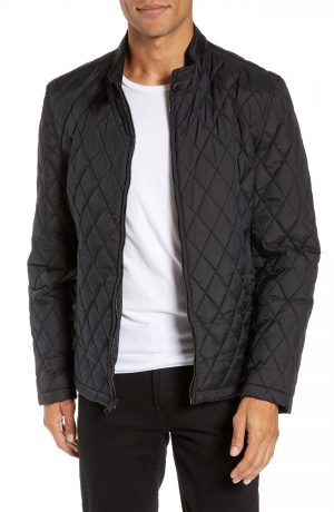 Men's Vince Camuto Quilted Moto Jacket, Size Medium - Black Men's Vince Camuto Quilted Moto Jacket, Size Medium - Black