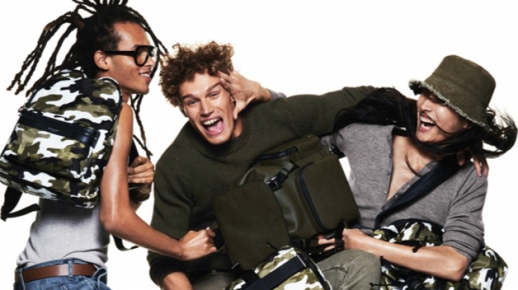 Models Don Lee, Timo Baumann, and Zhengyang Zhang front the Michael by Michael Kors spring-summer 2019 campaign.