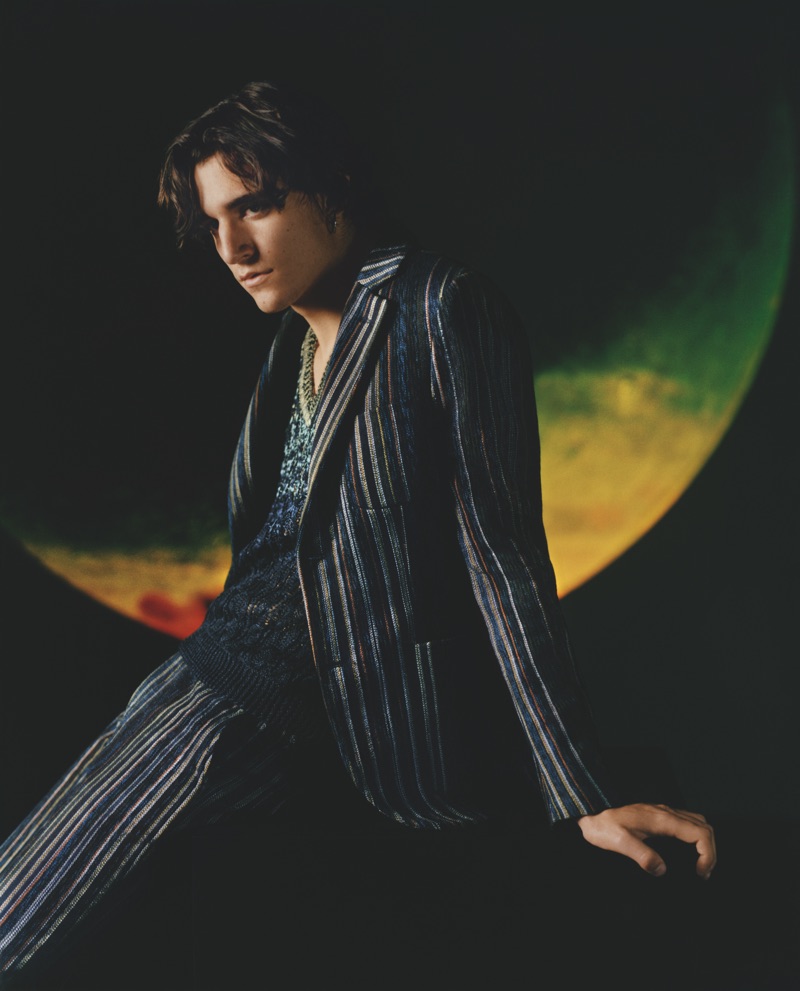 Tamino-Amir Moharam Fouad fronts Missoni's spring-summer 2019 men's campaign.