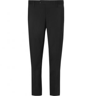 Mr P. - Black Cropped Stretch Wool-Blend Trousers - Men - Black Mr P. - Black Cropped Stretch Wool-Blend Trousers - Men - Black