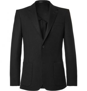 Mr P. - Black Unstructured Worsted Wool Blazer - Men - Black Mr P. - Black Unstructured Worsted Wool Blazer - Men - Black
