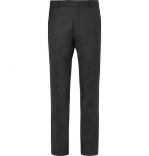 Mr P. - Grey Worsted Wool Trousers - Men - Gray Mr P. - Grey Worsted Wool Trousers - Men - Gray