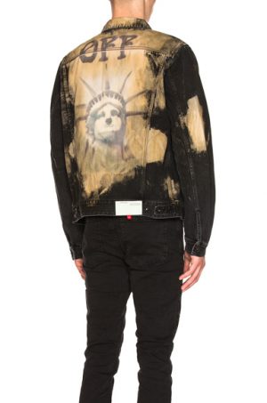 OFF-WHITE Slim Jacket in Black,Neutrals,Ombre & Tie Dye. - size L (also in S) OFF-WHITE Slim Jacket in Black,Neutrals,Ombre & Tie Dye. - size L (also in S)