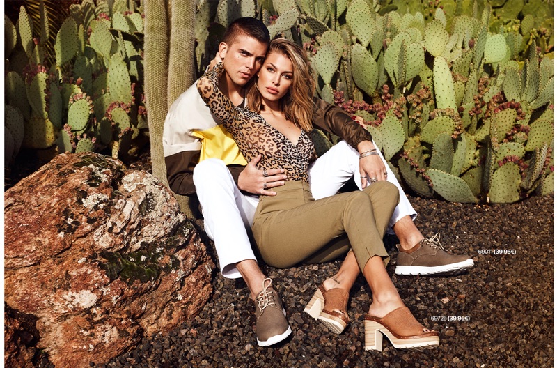 River Viiperi and his girlfriend Jessica Goicoechea front the spring-summer 2019 campaign of Refresh Shoes.