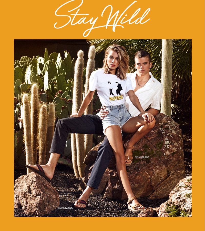 Pictured outdoors, River Viiperi and his girlfriend Jessica Goicoechea front Refresh Shoes' spring-summer 2019 campaign.