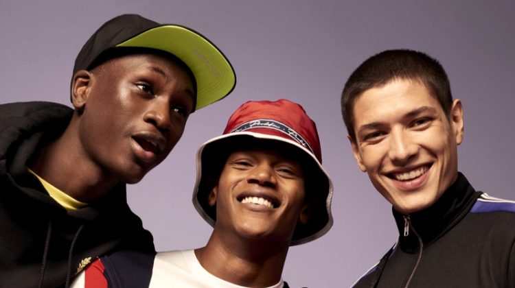 Models Junior Choi, O'Shea Robertson, and Aaron Gatward star in River Island's spring 2019 campaign.