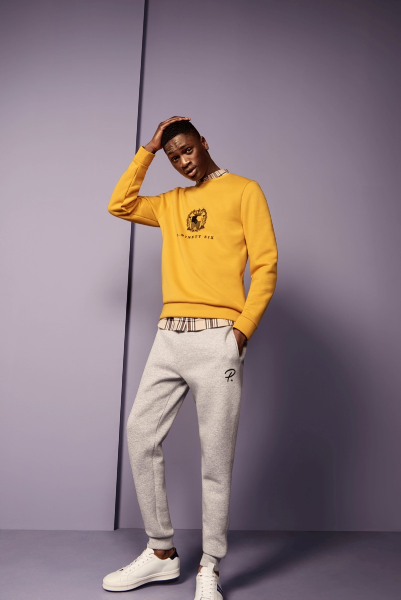 Front and center, Junior Choi appears in River Island's spring 2019 campaign.