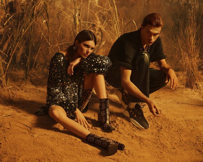 Kendall Jenner and Luka Isaac star in Roberto Cavalli's spring-summer 2019 campaign.