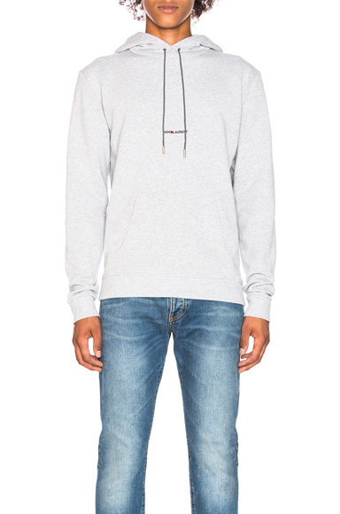 saint laurent hoodie grey