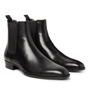 Saint Laurent - Polished-Leather Chelsea Boots - Men - Black Saint Laurent - Polished-Leather Chelsea Boots - Men - Black