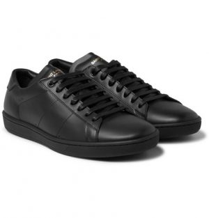 Saint Laurent - SL/01 Court Classic Leather Sneakers - Men - Black Saint Laurent - SL/01 Court Classic Leather Sneakers - Men - Black