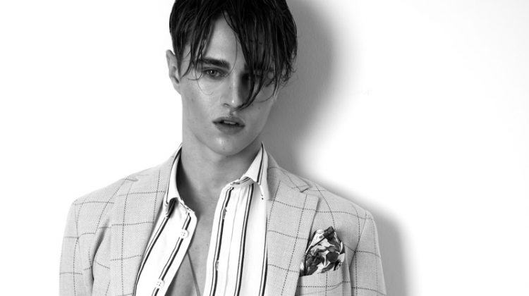 Fresh Face Sebastian Peinemann Suits Up for Photo Session