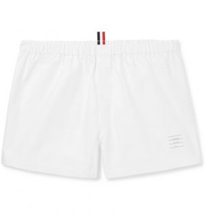 Thom Browne - Cotton Oxford Boxer Shorts - Men - White Thom Browne - Cotton Oxford Boxer Shorts - Men - White