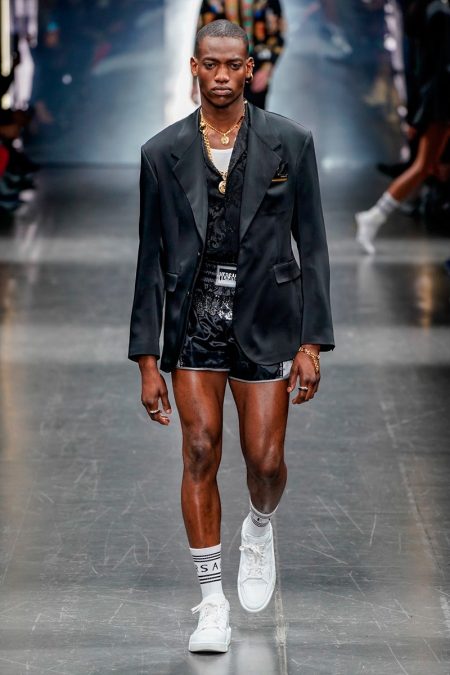 Versace Makes a Bold Sporty Splash with Fall '19 Collection