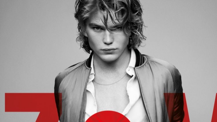 Jordan Barrett stars in Zadig & Voltaire's spring-summer 2019 men's campaign.