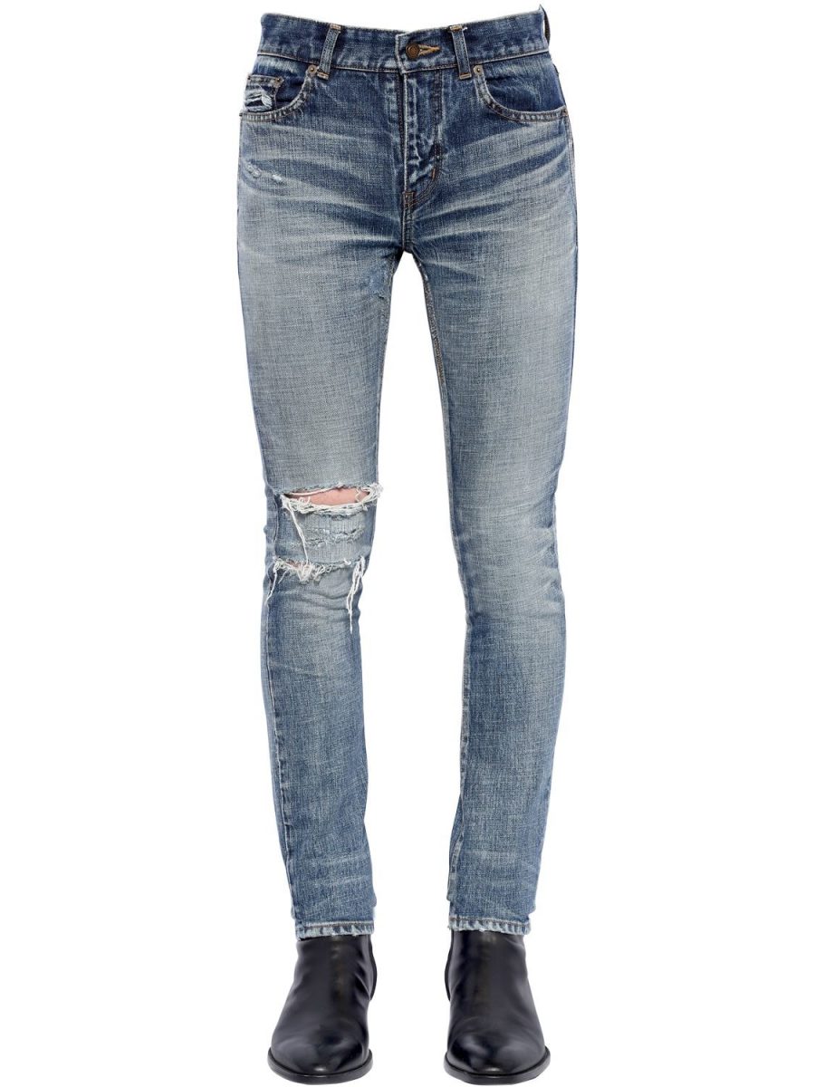 destroyed denim jeans