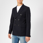 AMI Men's Lined 2 Button Jacket - Navy - EU 52/XL - Navy AMI Men's Lined 2 Button Jacket - Navy - EU 52/XL - Navy