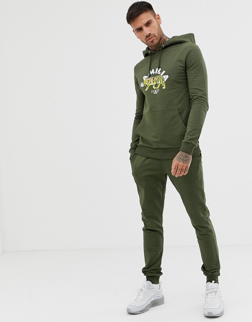 tiger print tracksuit