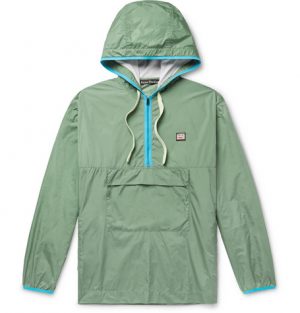 Acne Studios - Osaze Logo-Appliquéd Nylon Hooded Anorak - Men - Gray green Acne Studios - Osaze Logo-Appliquéd Nylon Hooded Anorak - Men - Gray green
