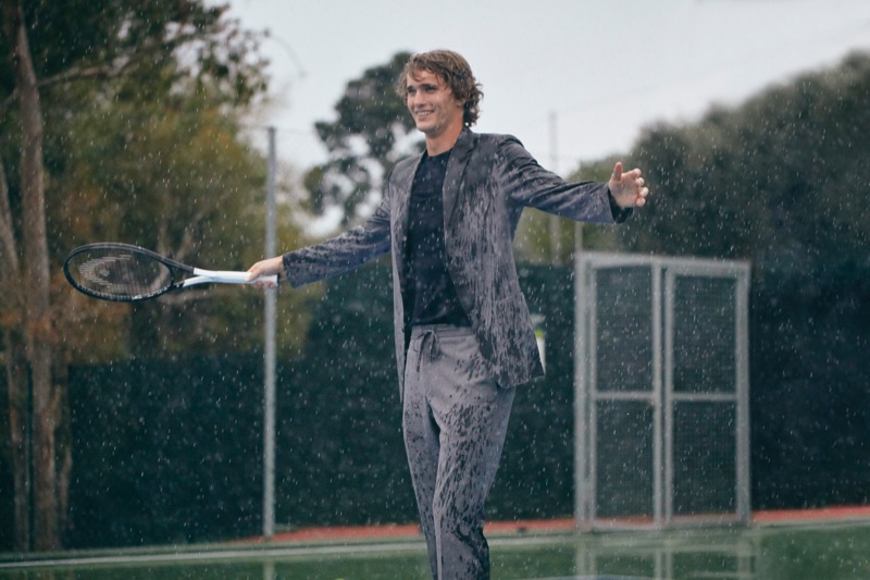 Alexander "Sascha" Zverev stars in Z Zegna's spring-summer 2019 Wash&Go campaign.