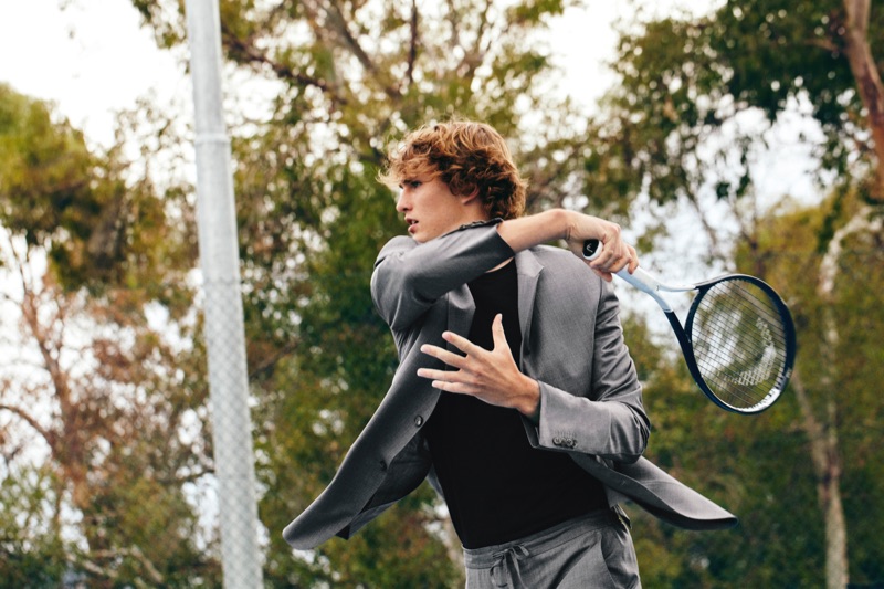 Tennis star Alexander "Sascha" Zverev appears in Z Zegna's spring-summer 2019 Wash&Go campaign.