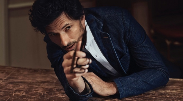 Andres Velencoso Dons Smart Denim Style for Wall Street Italia Andres Velencoso Dons Smart Denim Style for Wall Street Italia