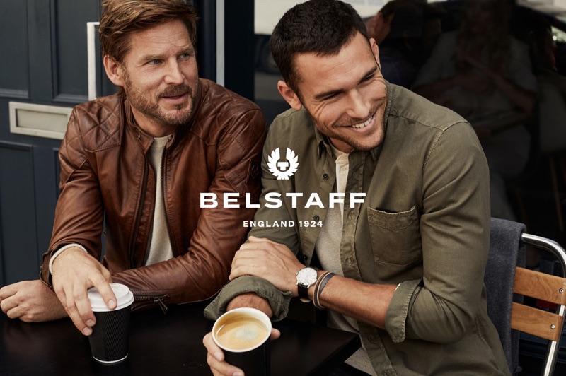 Noah Huntley and Corey Saucier star in Belstaff's spring-summer 2019 campaign.