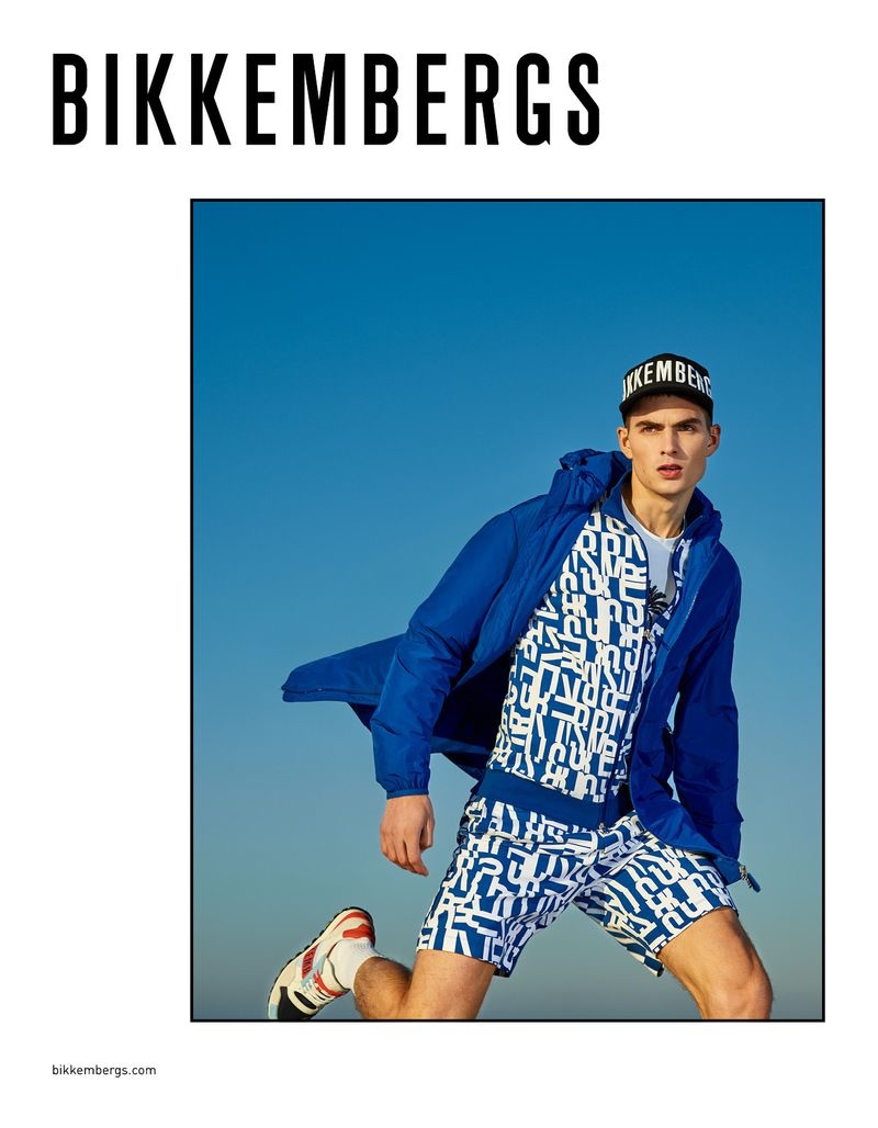 Jurriaan Seppenwoolde stars in Bikkembergs' spring-summer 2019 campaign.