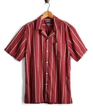 Burgundy Camp Collar Lightweight Shirt Burgundy Camp Collar Lightweight Shirt