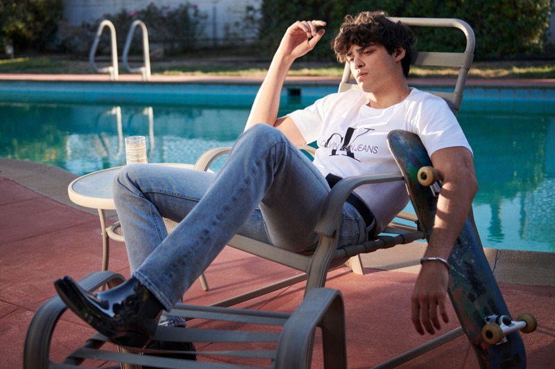 Noah Centineo stars in the spring-summer 2019 campaign of Calvin Klein Jeans.