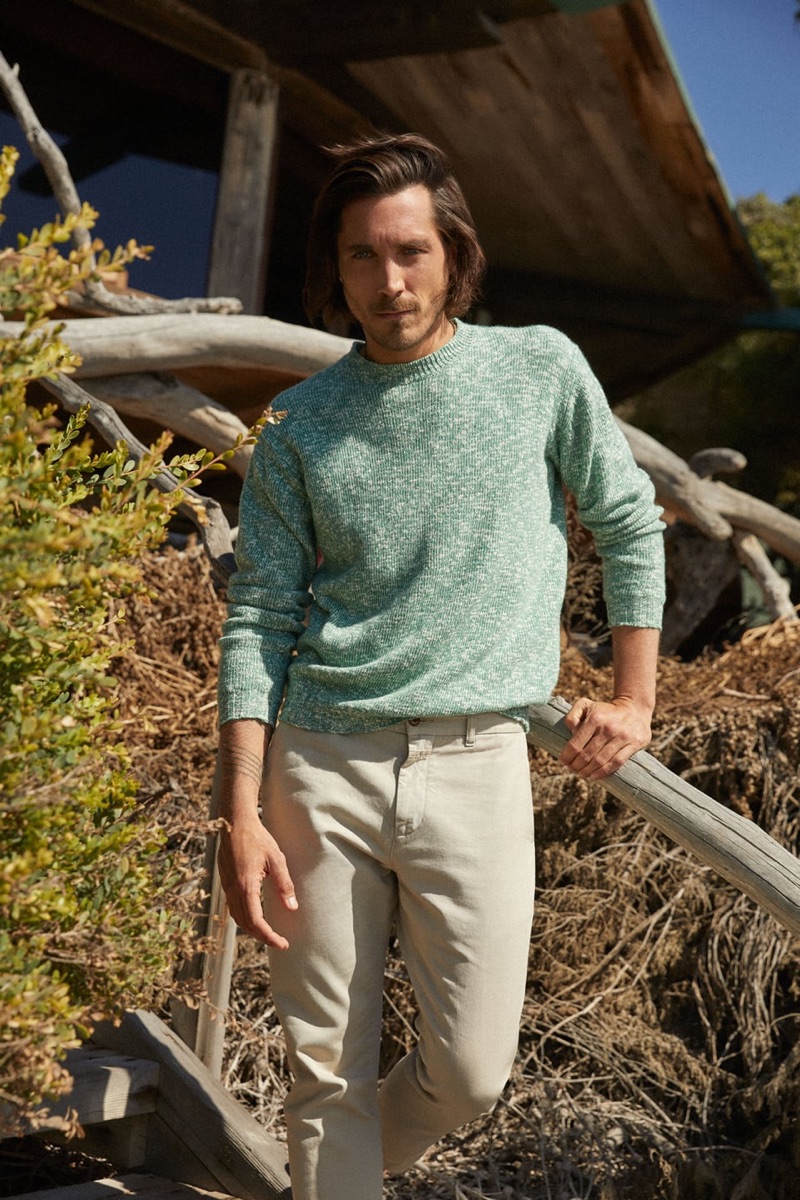 Guillaume Macé stars in Closed's spring-summer 2019 campaign.