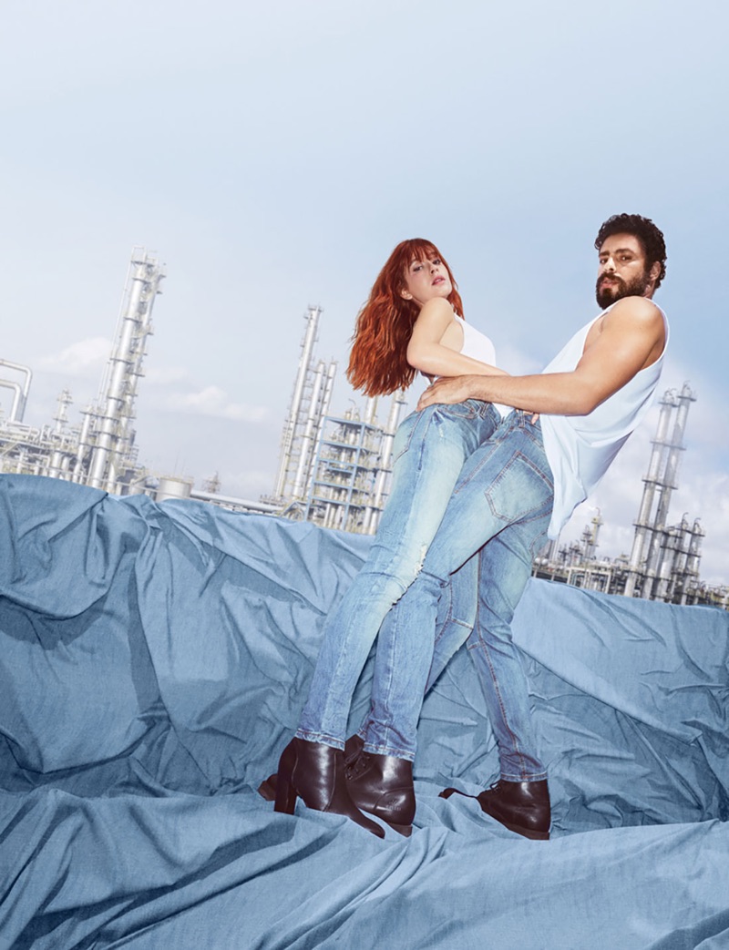 Marina Ruy Barbosa and Cauã Reymond come together for Colcci's fall-winter 2019 denim campaign.