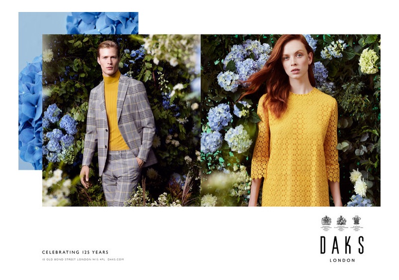 Billy Ballard photographs Sven de Vries and Dani Witt for Daks' spring-summer 2019 campaign.