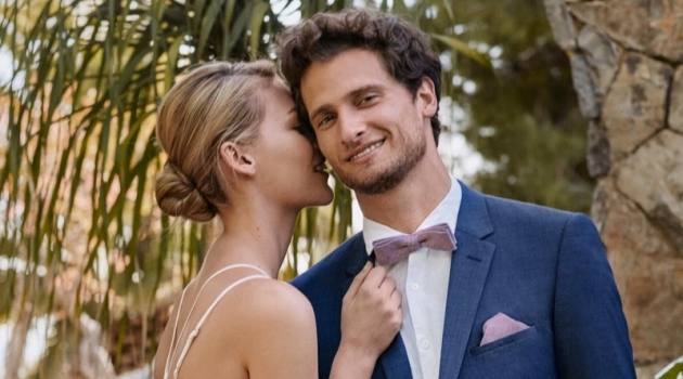 Tom Warren Models Sharp Wedding Looks for Digel Ceremony All smiles, Tom Warren stars in Digel Ceremony's 2019 lookbook.