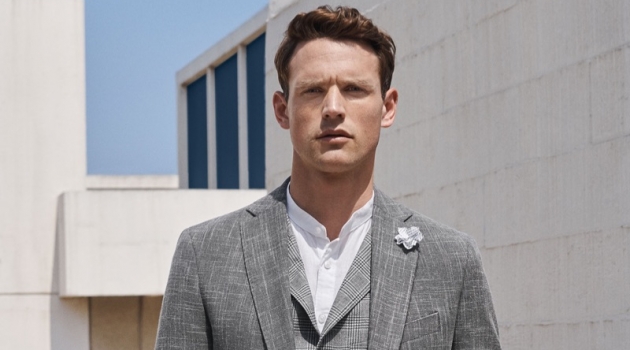 Guy Robinson & Julien Sabaud Go Sartorial in Digel Spring '19 Collection Guy Robinson dons a smart grey number from Digel.