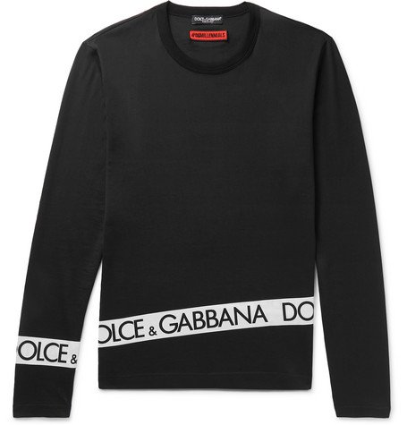Dolce & Gabbana – Slim-Fit Logo-Print Cotton-Jersey T-Shirt – Men ...