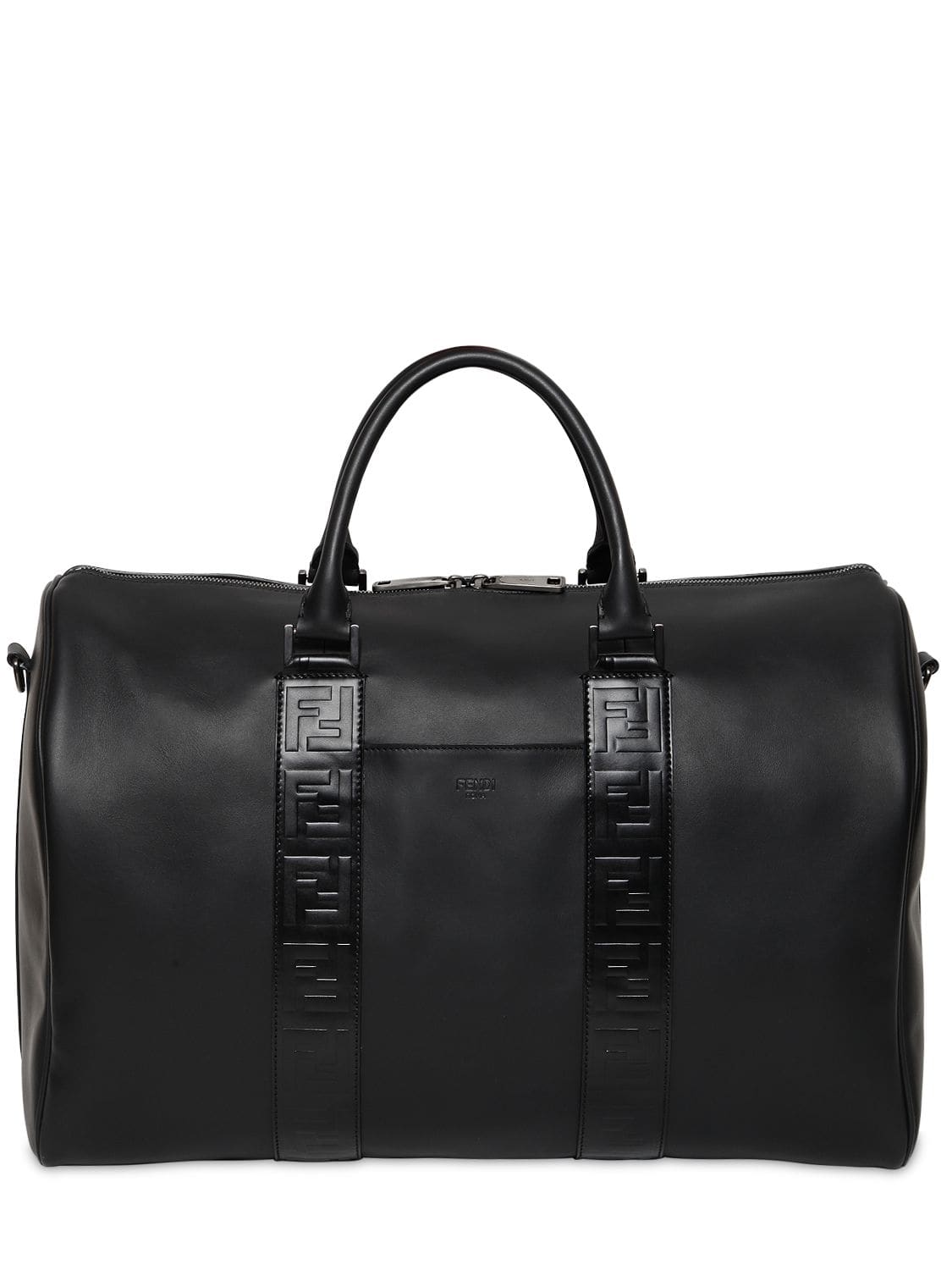 Ff Embossed Leather Duffle Bag | The Fashionisto