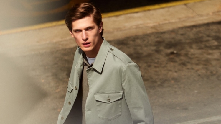 Edoardo Sebastianelli stars in Filippa K's spring-summer 2019 campaign.