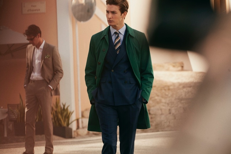 Oli Lacey stars in Gieves & Hawkes' spring-summer 2019 campaign.